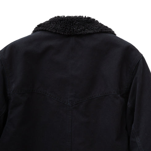 Carhartt WIP Newman Coat Black Heavy Stone Wash I031195_89_60 Degli Uberti